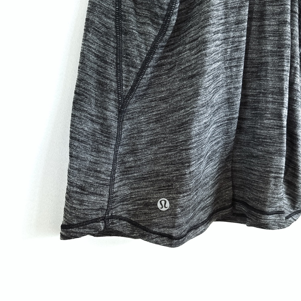 Lululemon Glide and Stride Tank Heathered Black / Black - Size 6 - Picture 5 of 11